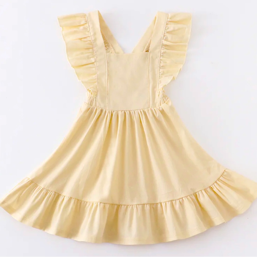 Cross Back Girl’s Summer Dress